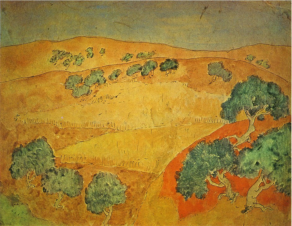 Summer landscape (1902) - Pablo Picasso Tablo