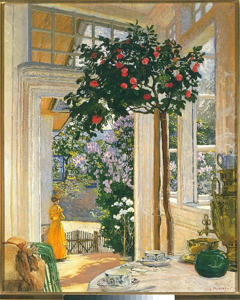 Sun in May (1911) - Józef Mehoffer Tablo