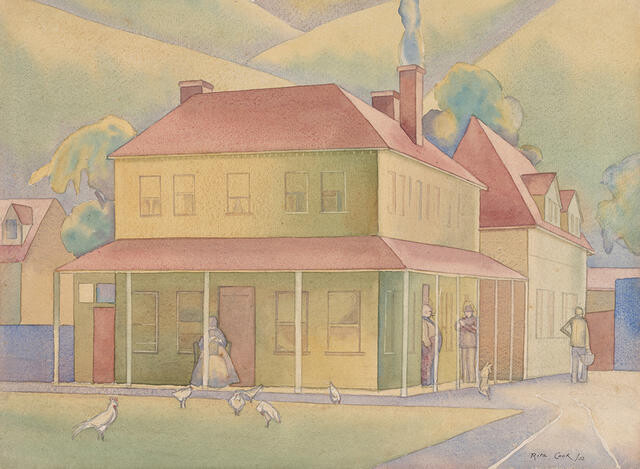 Sunday Morning, Duvauchelle (1933) - Rita Angus Tablo