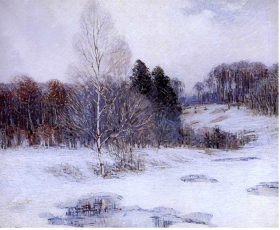 Sunlit Snow - Alfred Heber Hutty Tablo