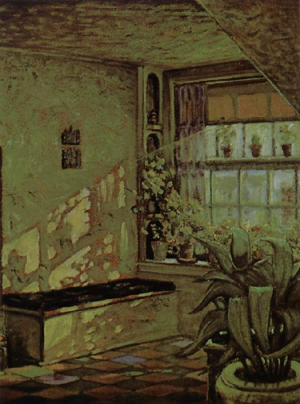 Sunlit Studio (1925) - Grant Wood Tablo