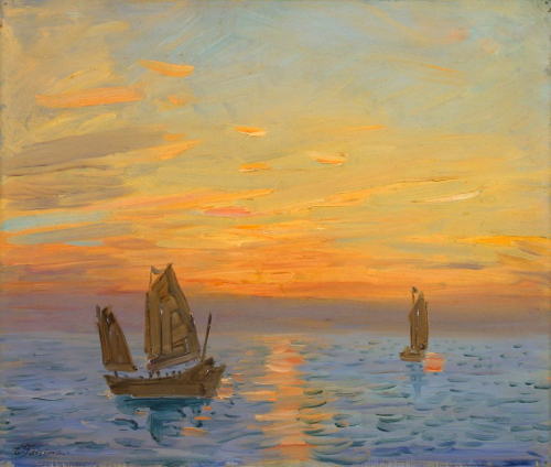 Sunrise (the Sea) – Fujishima Takeji Tablo
