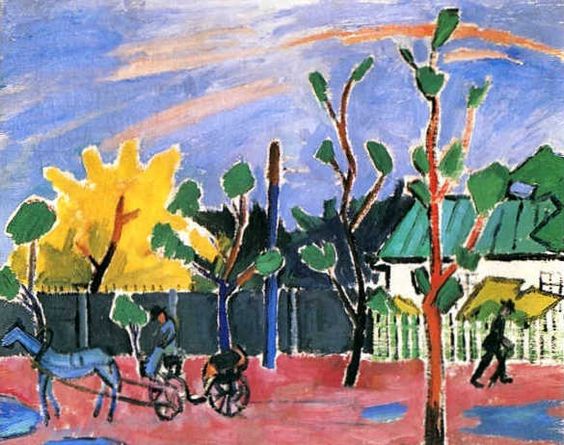 Sunset After Rain - Mikhail Larionov Tablo