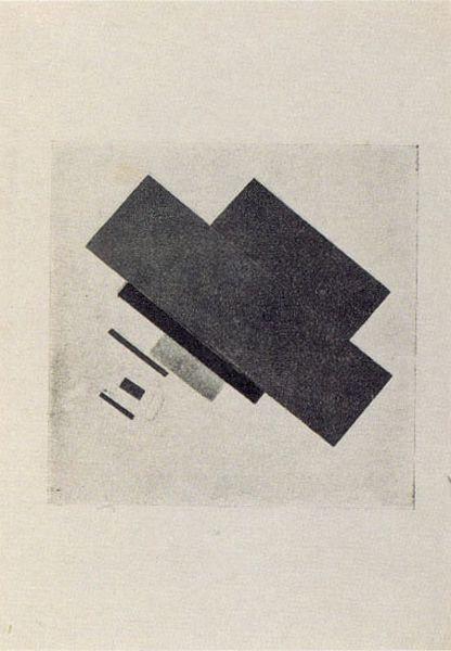 Suprematic track (1916) - Kazimir Malevich Tablo