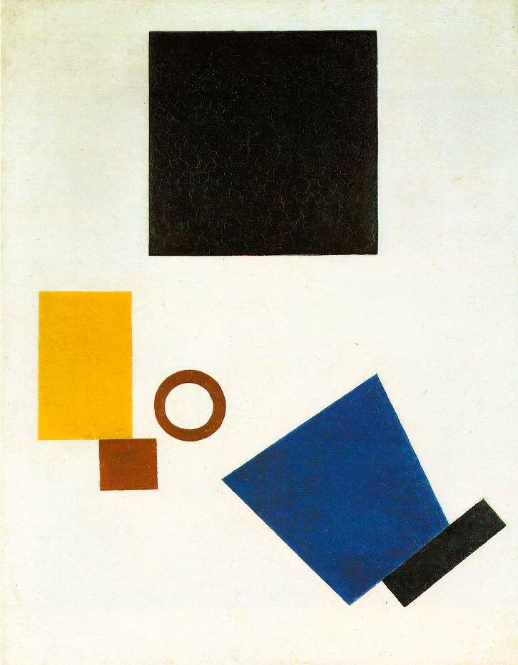 Suprematism. Self Portrait in two dimensions (1915) - Kazimir Malevich Tablo