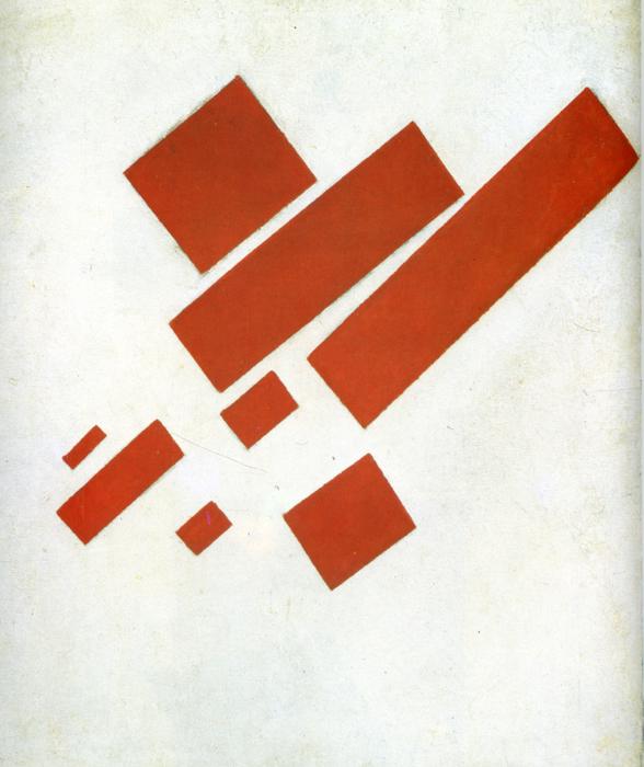 Suprematism. Two Dimensional Self Portrait (1915) - Kazimir Malevich Tablo