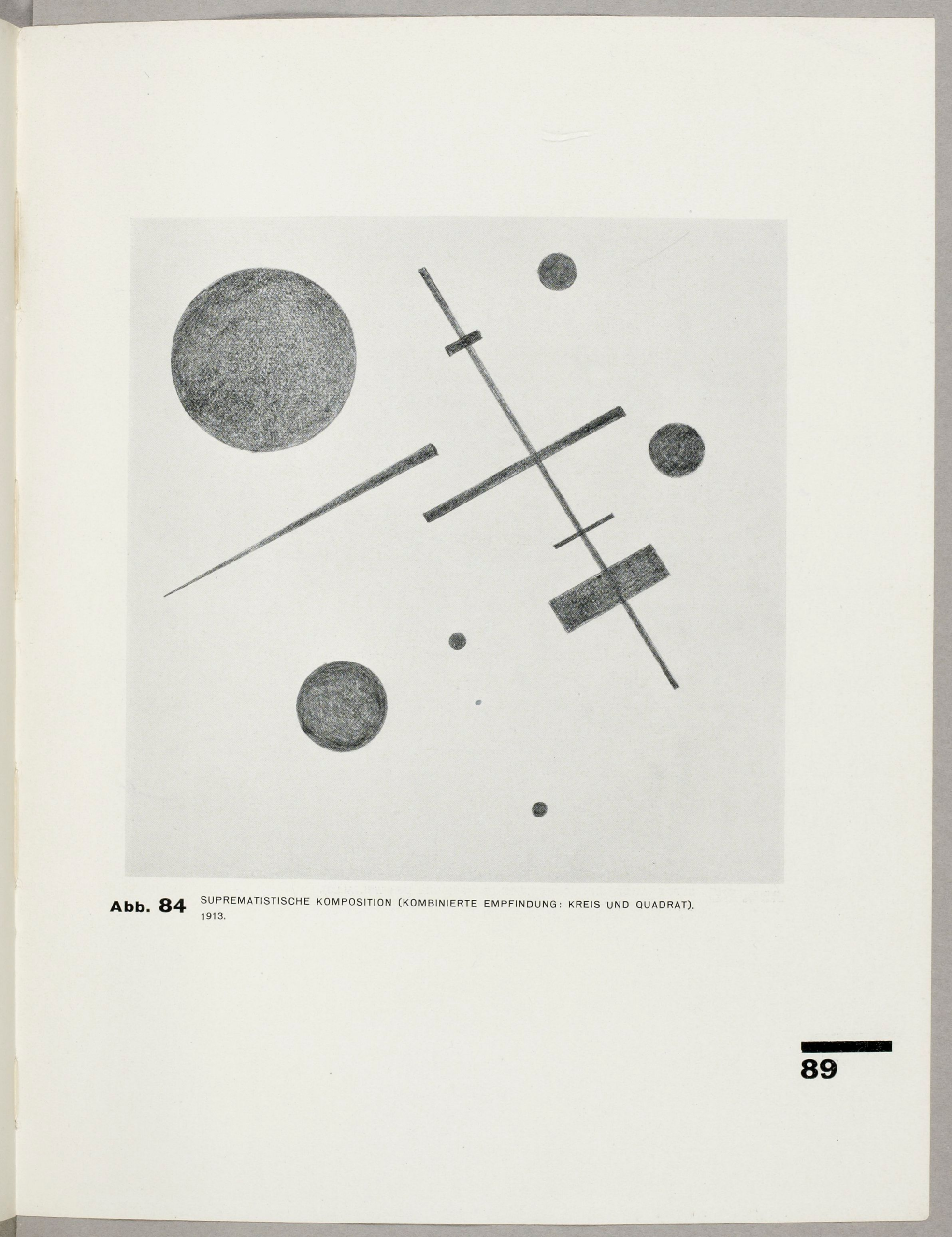 Suprematistic composition (Combined feeling Circle and square) (1927) - Kazimir Malevich Tablo