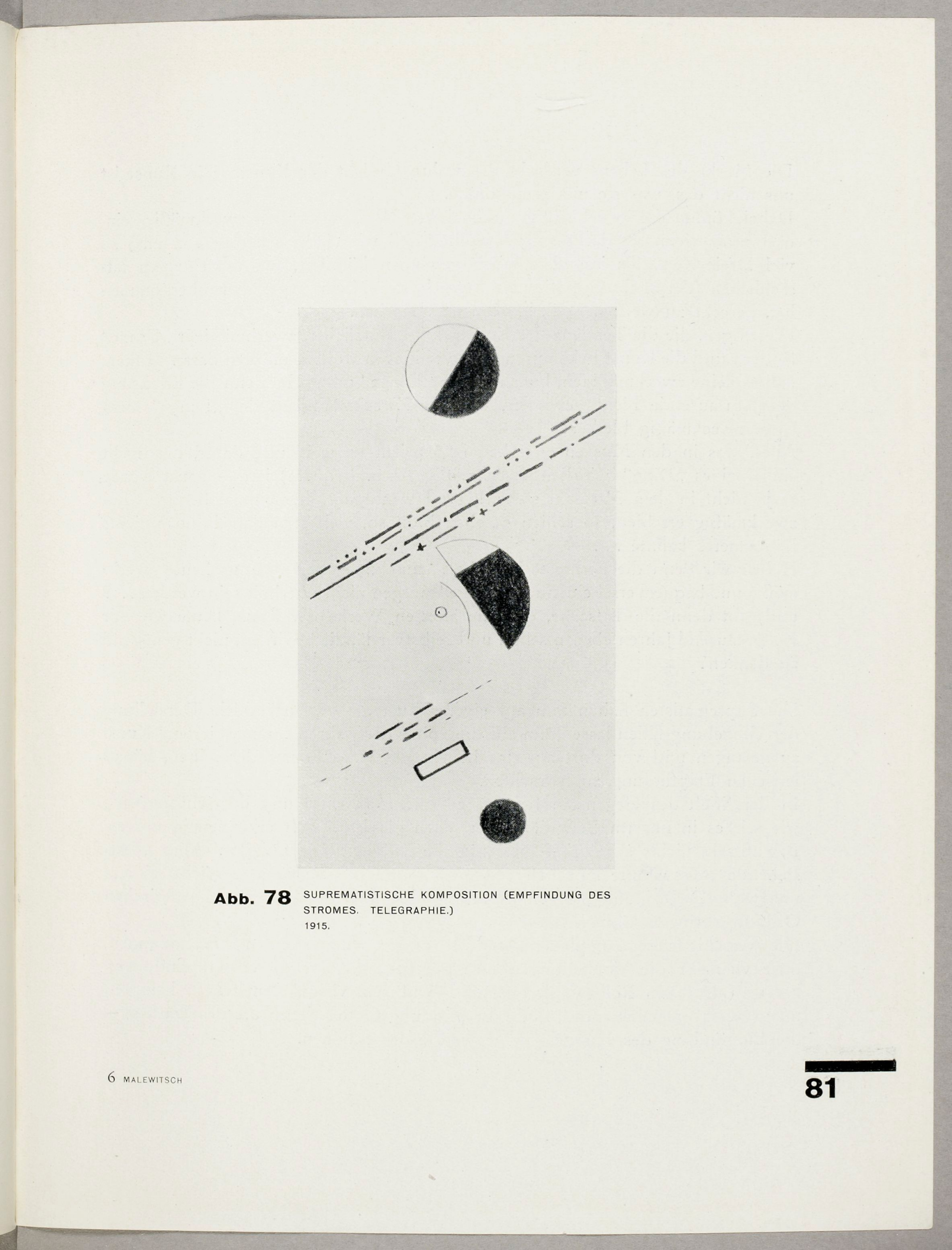 Suprematistic composition (Feeling of the current. Telegraphy.) (1927) - Kazimir Malevich Tablo