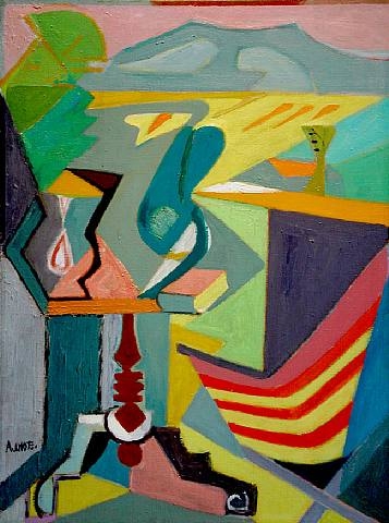 Sur La Terrasse (1945) - André Lhote Tablo