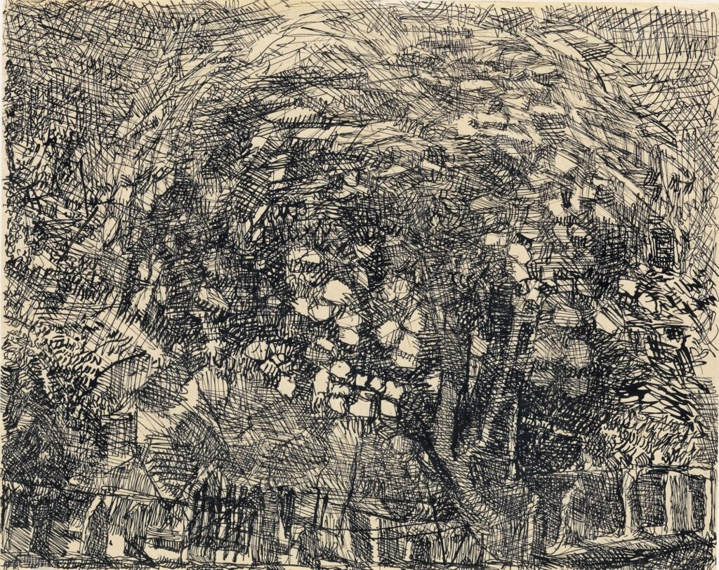 Sureau en fleurs - Louis Soutter Tablo