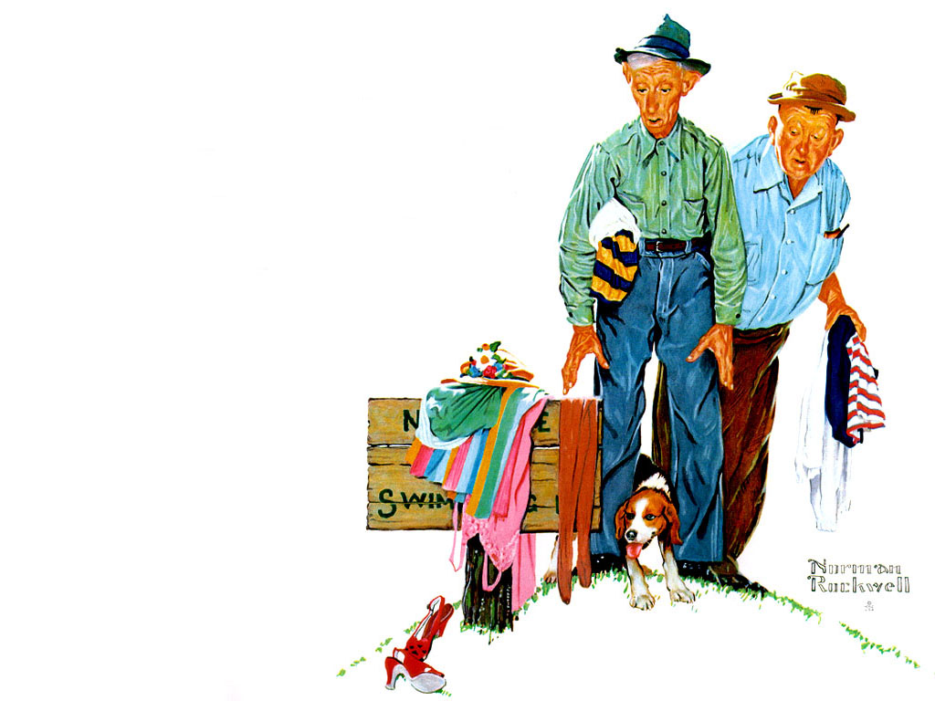 Surprise - Norman Rockwell Tablo