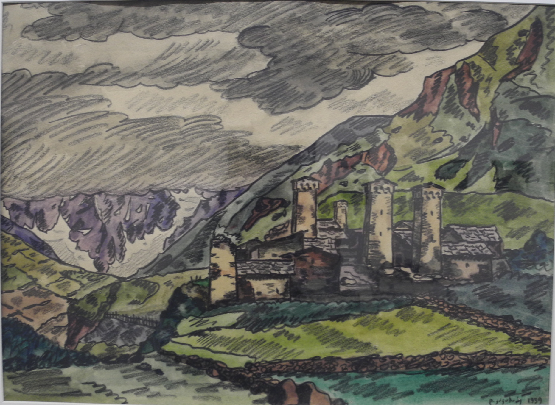 Svaneti (1939) - David Kakabadze Tablo