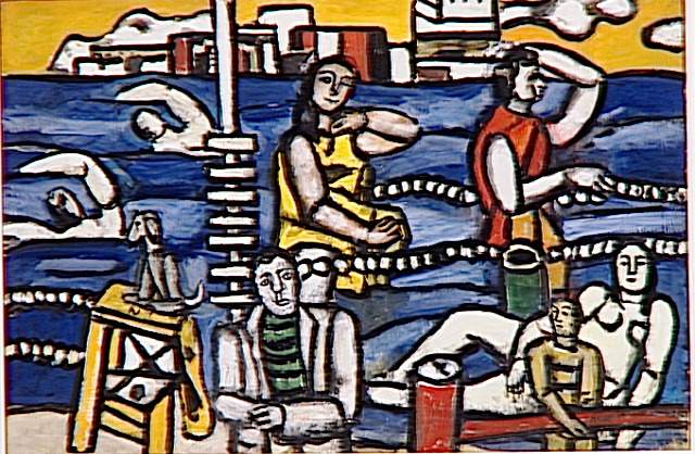 Swimming - Fernand Léger Tablo