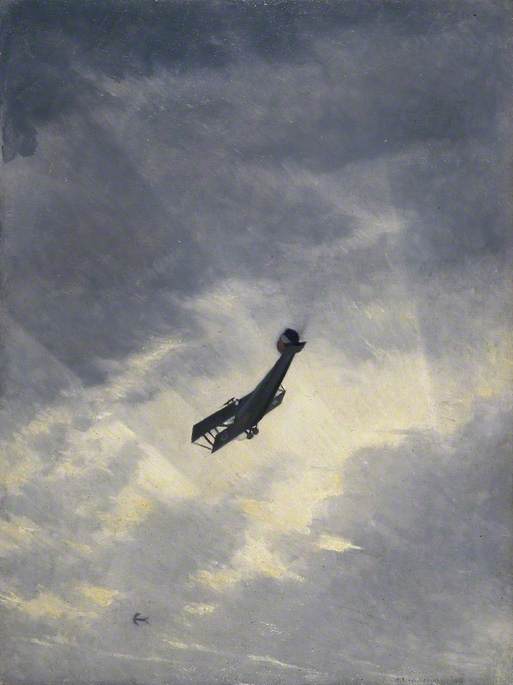 Swooping Down on a Hostile Plane (1917) - C. R. W. Nevinson Tablo