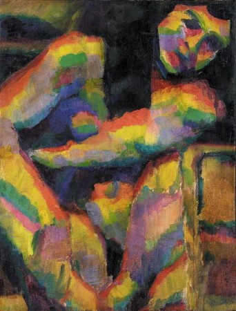 Synchromist Nude (1913) - Morgan Russell Tablo