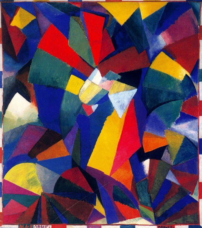 Synchromy in Orange To Form (1914) - Morgan Russell Tablo
