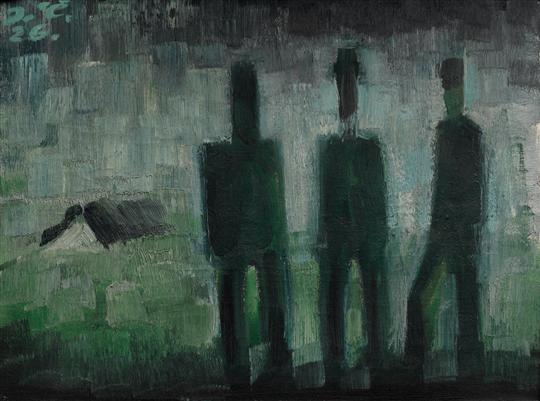 Tři muži v polích (1926) - Josef Čapek Tablo