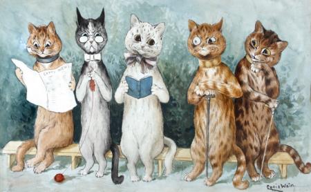THE DEBUTANTE HER FIRST SEASON – Louis Wain Tablo
