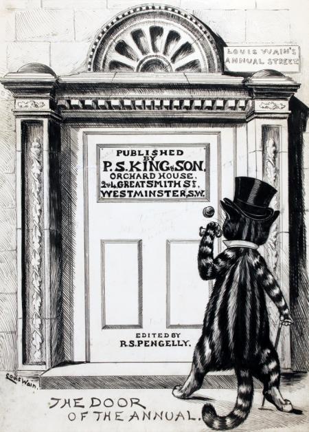 THE DOOR OF THE ANNUAL – Louis Wain Tablo