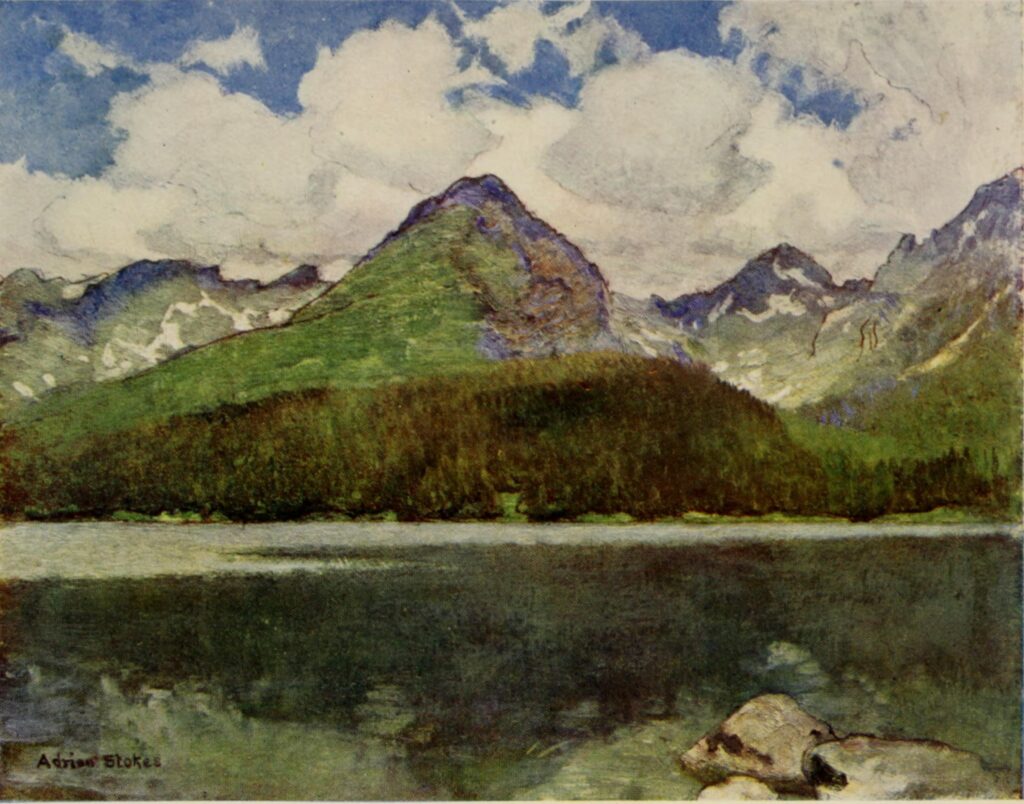 THE LAKE OF CSORBA IN JUNE (1909) - Marianne Stokes Tablo