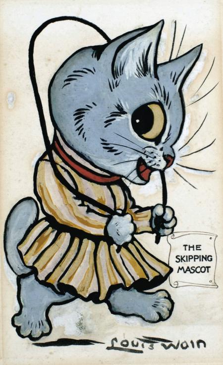 THE SKIPPING MASCOT – Louis Wain Tablo