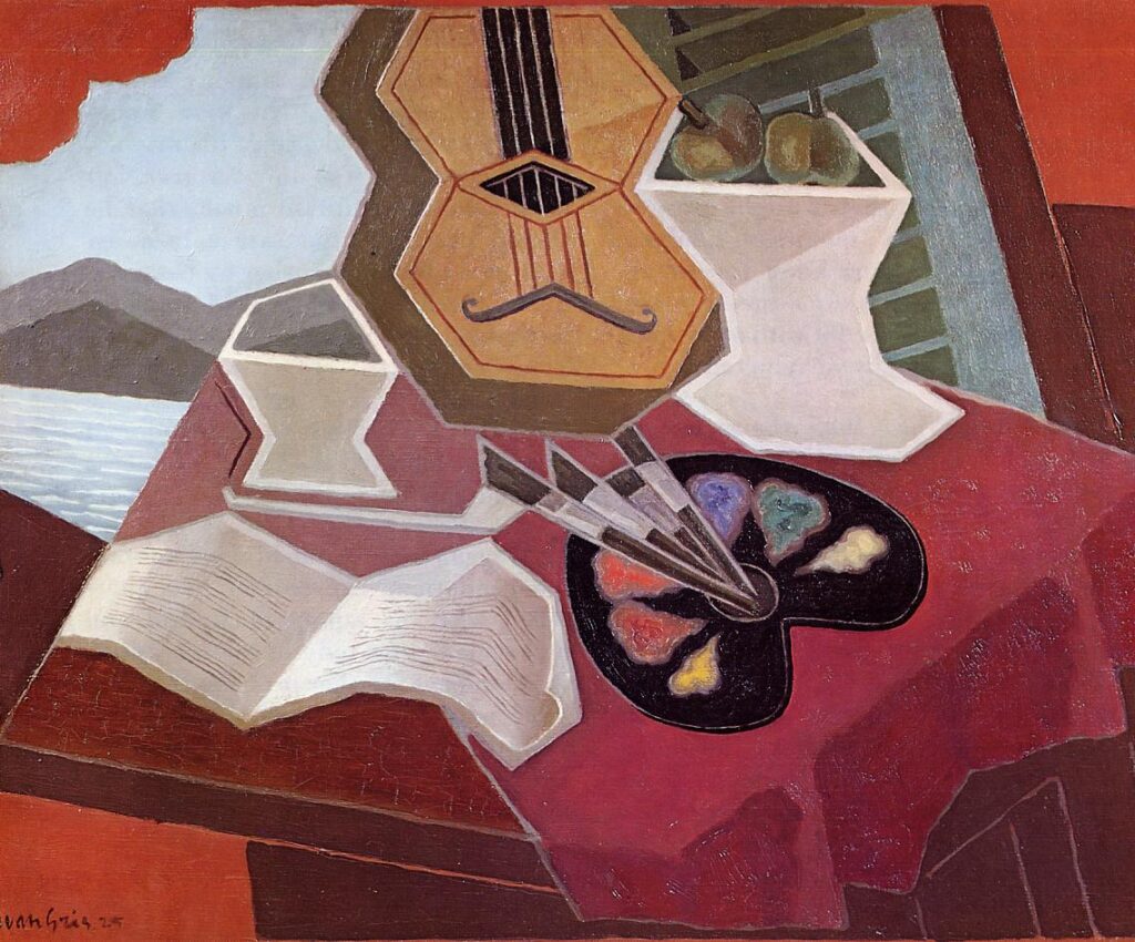 Table Overlooking the Sea (1925) - Juan Gris Tablo