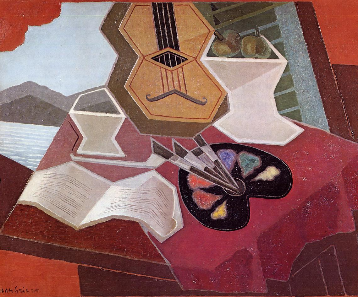 Table Overlooking the Sea (1925) - Juan Gris Tablo
