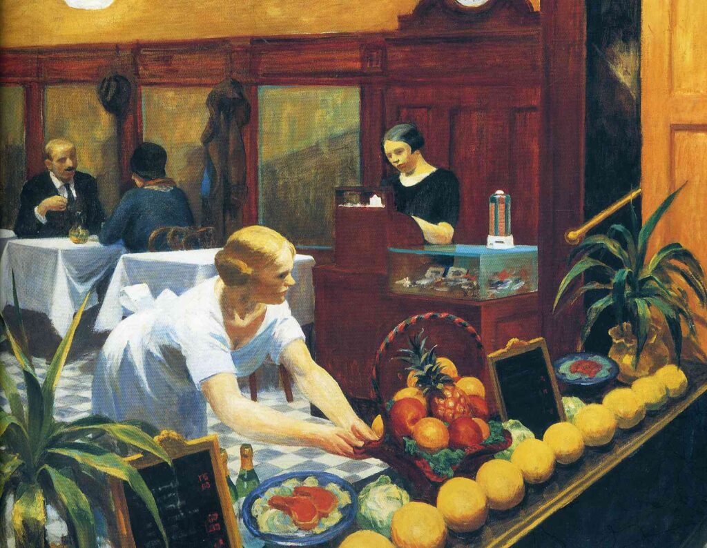 Table for Ladies (1930) - Edward Hopper Tablo