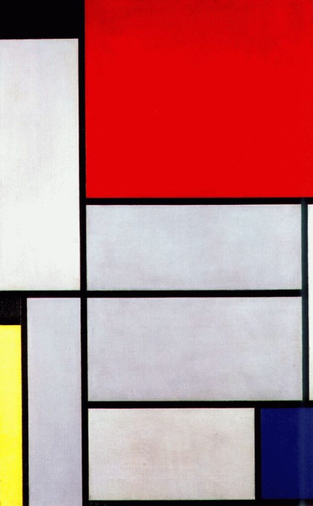 Tableau I (1921) – Piet Mondrian Tablo