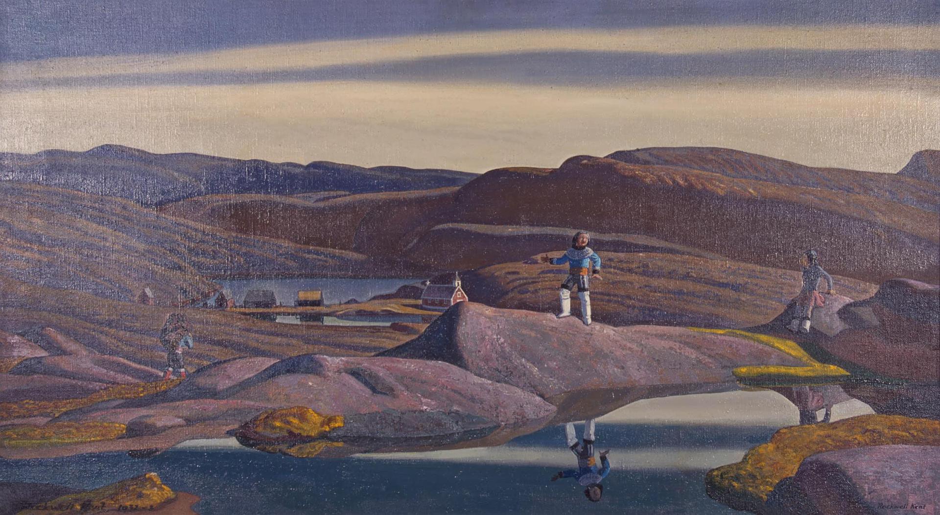 Tassiusak, Greenland (1933) - Rockwell Kent Tablo