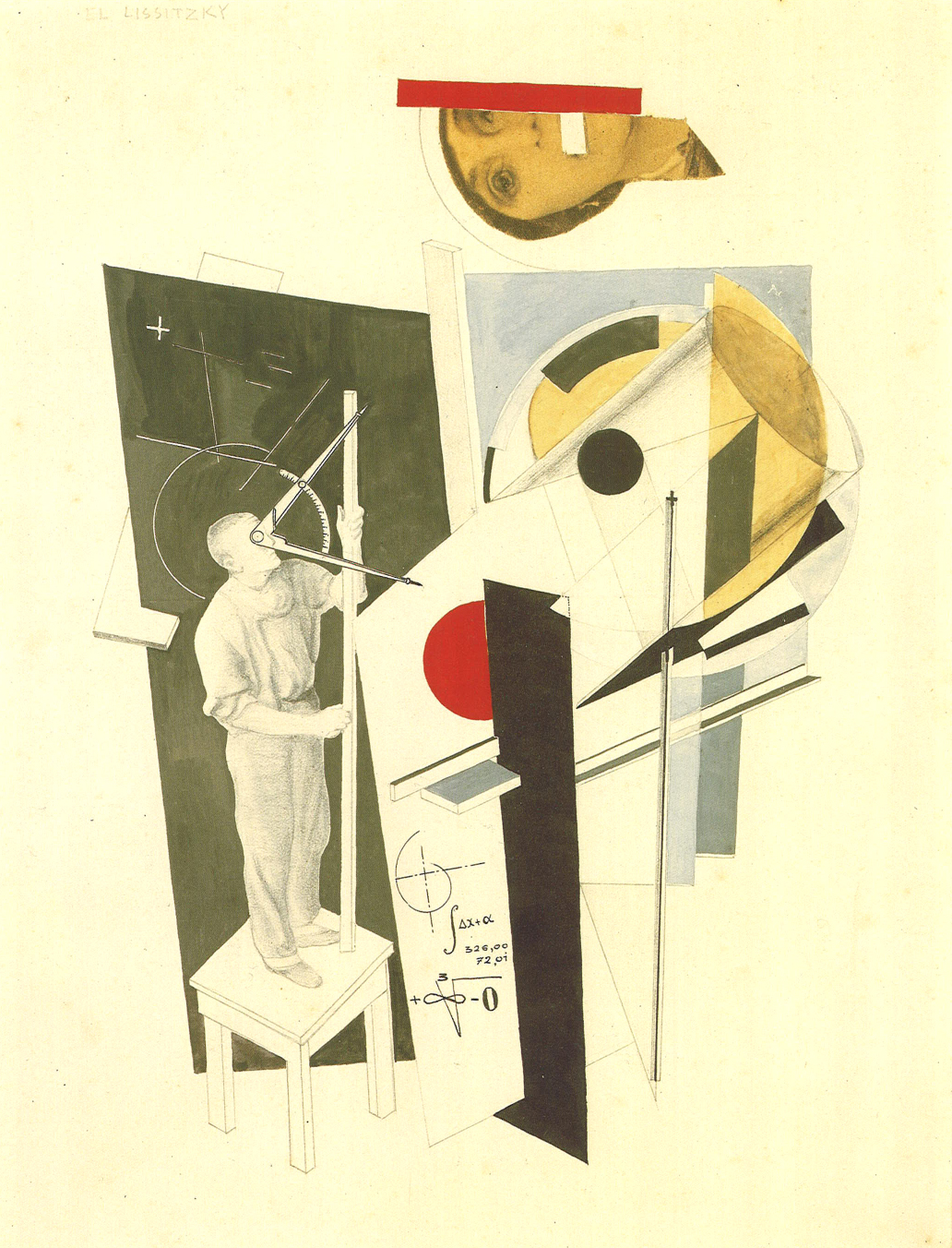 Tatlin at Work - El Lissitzky Tablo