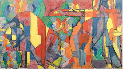 Taureau et gémeaux - Jacques Villon Tablo