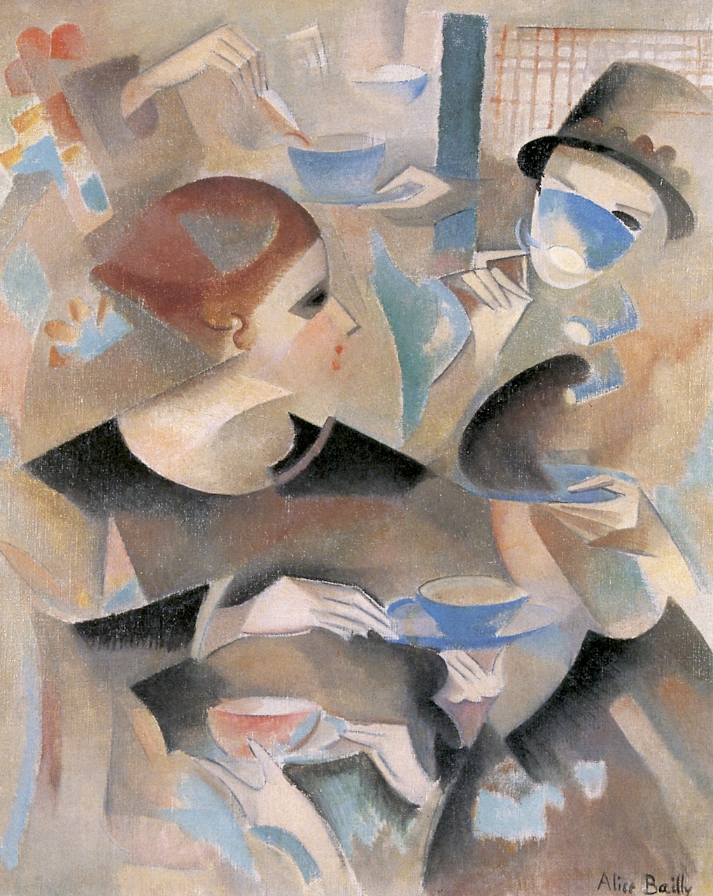 Tea Time (1920) - Alice Bailly Tablo
