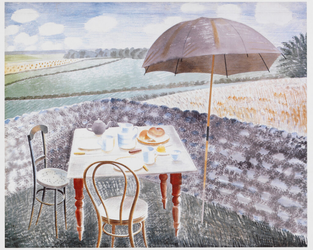 Tea at Furlongs (1942) - Eric Ravilious Tablo