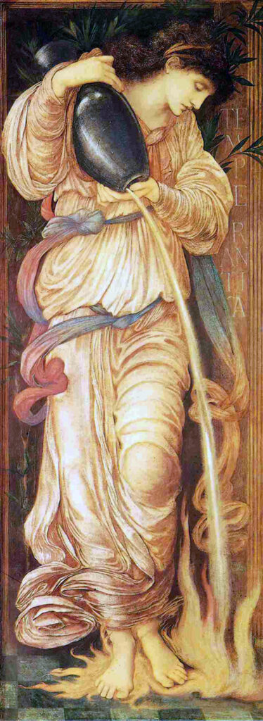 Temperantia (1872) - Edward Burne-Jones Tablo