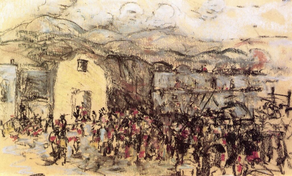 Tesuque Pueblo (1917) - Robert Henri Tablo