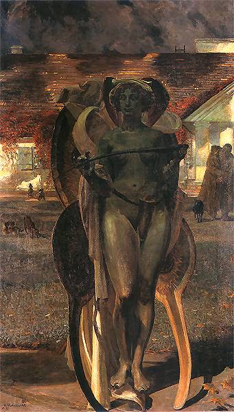 Thanatos II - Jacek Malczewski Tablo