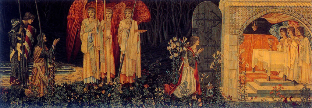 The Achievement of the Grail (1891) - Edward Burne-Jones Tablo