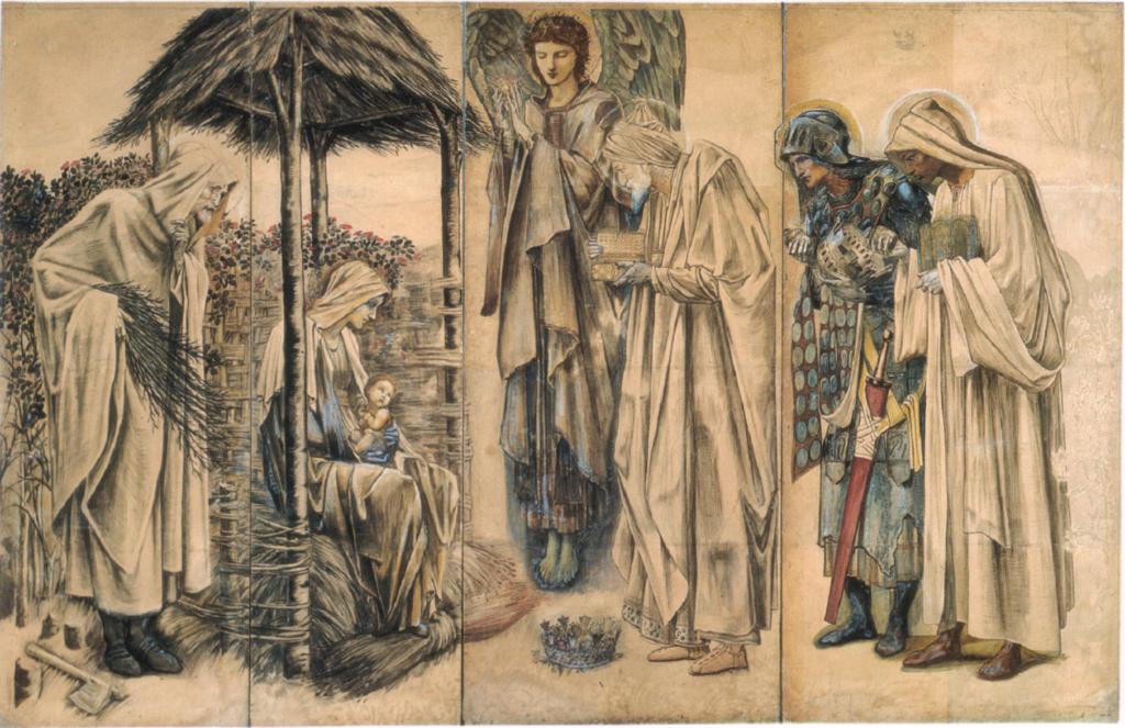 The Adoration of the Magi – Edward Burne-Jones Tablo