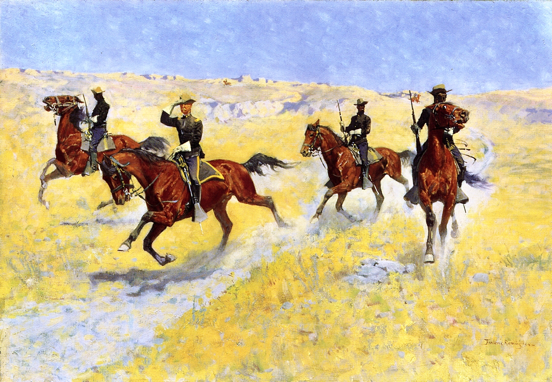 The Advance (1898) - Frederic Remington Tablo