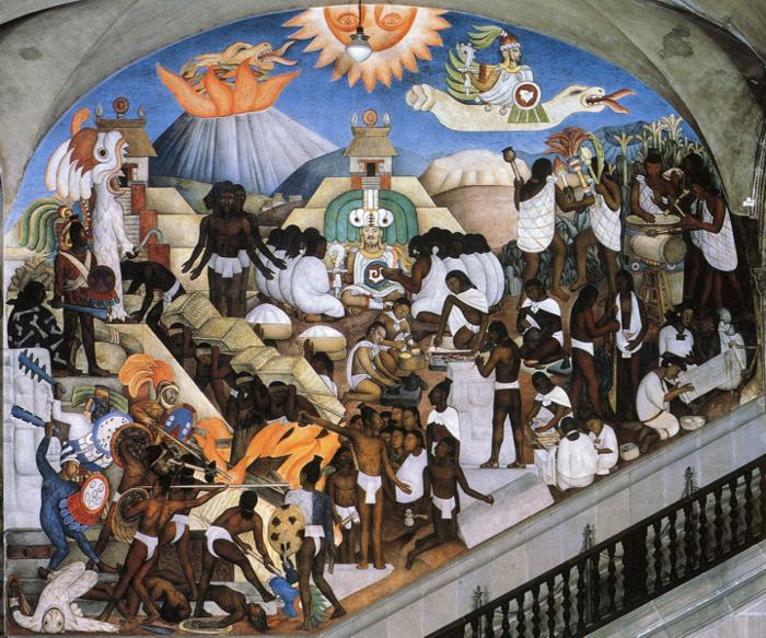 The Ancient Indian World (1929) – Diego Rivera Tablo