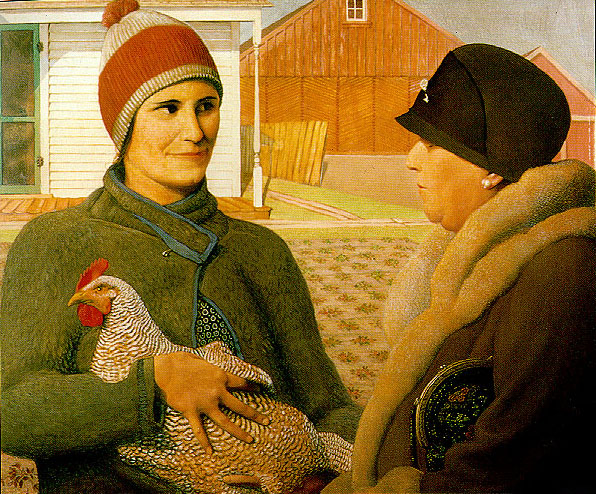 The Appraisal (1931) - Grant Wood Tablo