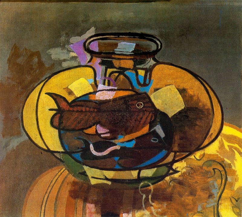 The Aquarium (1951) - Georges Braque Tablo