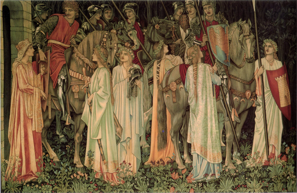 The Arming and Departure of the Knights (1891) – Edward Burne-Jones Tablo