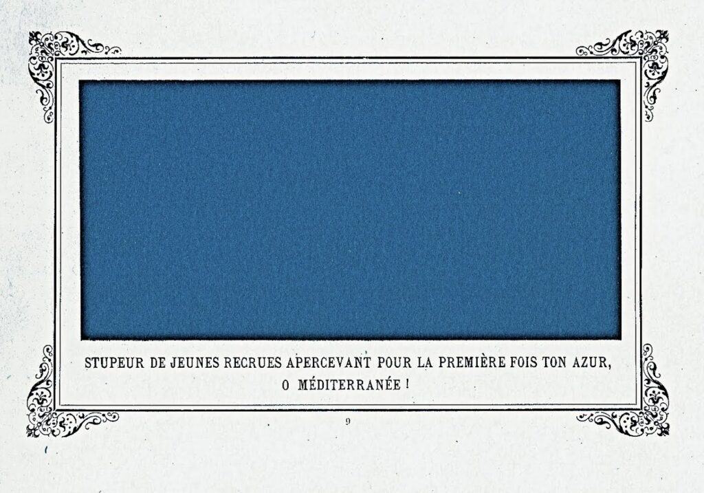 The Awe of Navy Recruits Seeing for the First Time Your Blue, O Mediterranean Sea! (1884) - Alphonse Allais Tablo