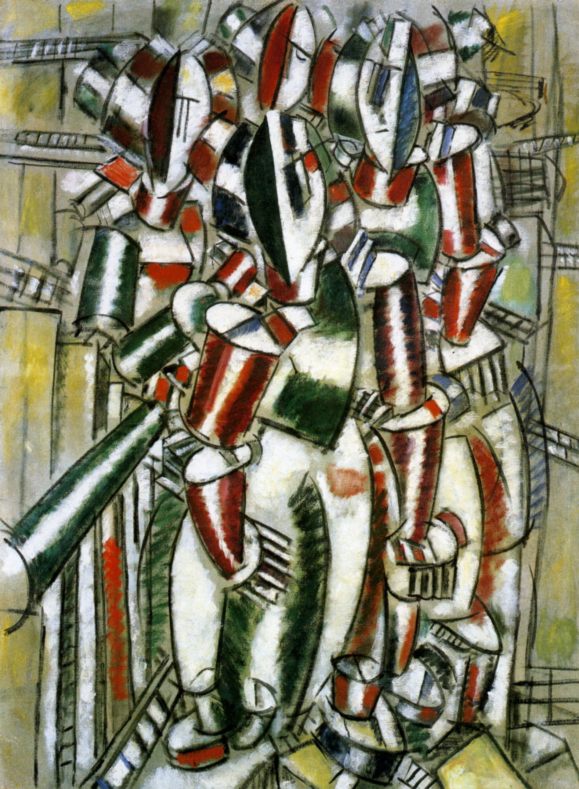The Balcony (1914) - Fernand Léger Tablo