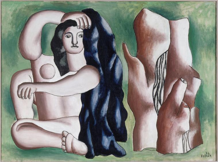 The Bather (1932) - Fernand Léger Tablo