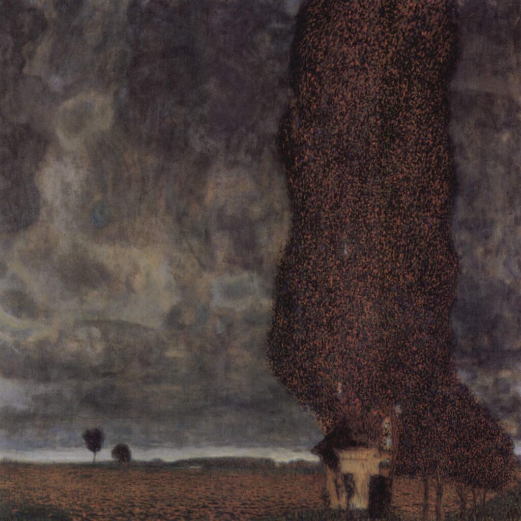 The Big Poplar II (1902) - Gustav Klimt Tablo