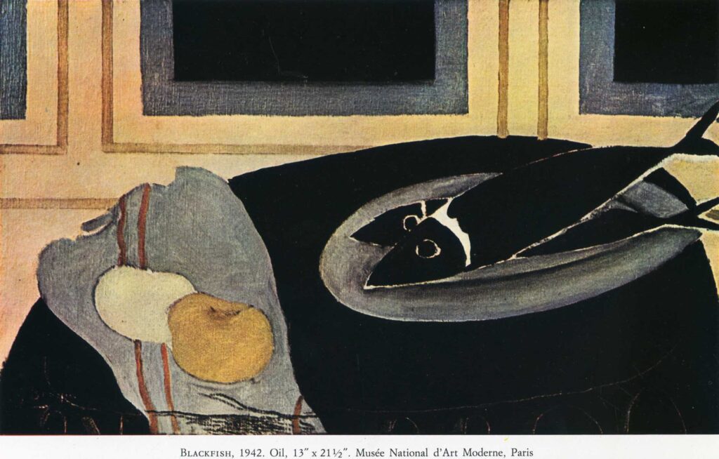 The Black Fish (1942) - Georges Braque Tablo