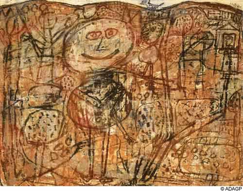 The Blue Bird (1949) – Jean Dubuffet Tablo